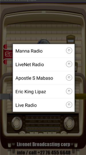 LiveNetRadio Screenshot 1