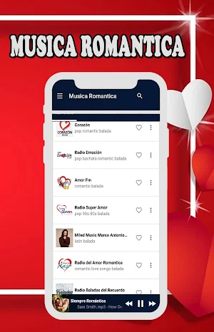 Musica Romantica en Español Gratis Screenshot 2
