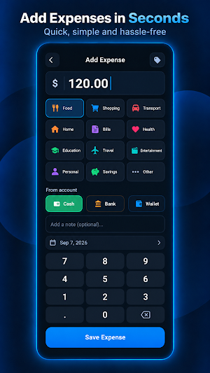 Claros — Expense Tracker Screenshot 1