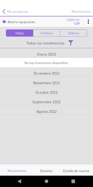 Ban100 APP Móvil Screenshot 3