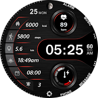 A340 Digital Watch Face