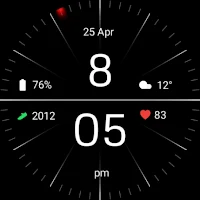 Minimal Black Watch Face