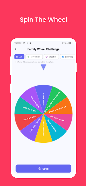 Spinivity: Challenge Wheel Screenshot 2