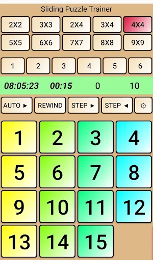 Sliding Number Puzzle Trainer Screenshot 0