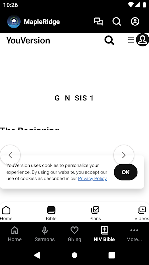 MapleRidge Church Screenshot 2