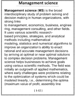 Management Science MCQs Screenshot 1
