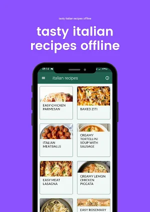 recipes Italian food offline Screenshot 0