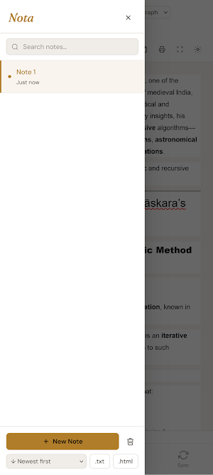 Nota — Smart Note Taker Screenshot 1