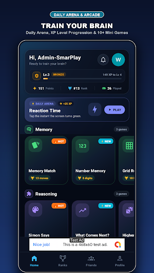 PlaySmart: Brain & Friends Screenshot 0