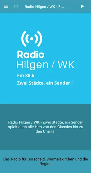 Radio Hilgen / WK - FM 88.6 Screenshot 0