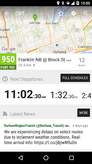Durham Region Transit Bus - MonTransit Screenshot 1