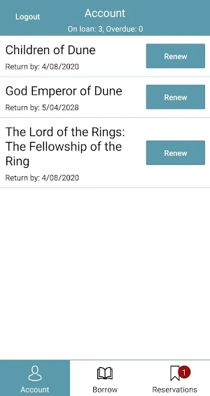 RMH Library Book Checkout Screenshot 3