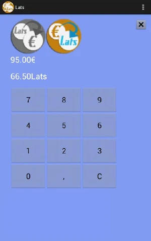 LVL to Eur  converter Screenshot 2
