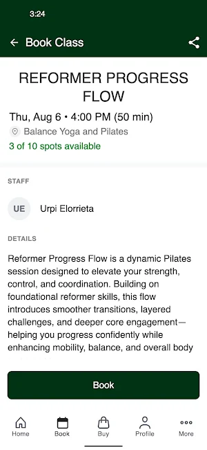 Balance Yoga & Pilates Center Screenshot 2