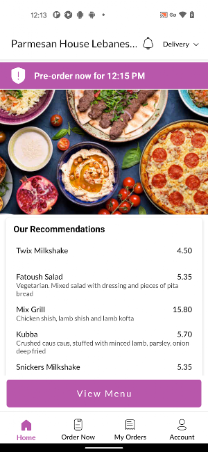 Parmesan House Lebanese Grill Screenshot 1