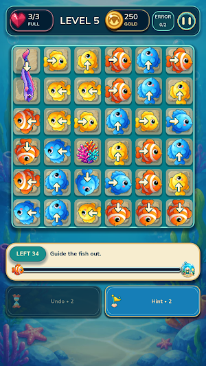 Nerafins: Fish Escape Puzzle Screenshot 0
