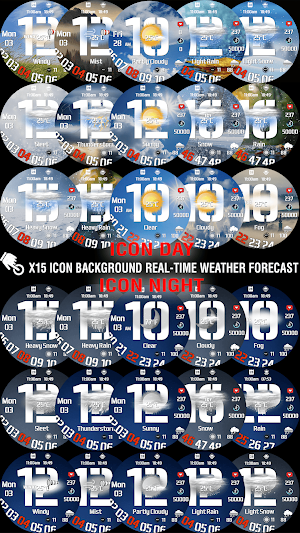 N-SPORT730 WeatherDigital Face Screenshot 3