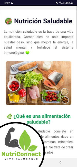 NutriConnect - Vive Saludable Screenshot 2