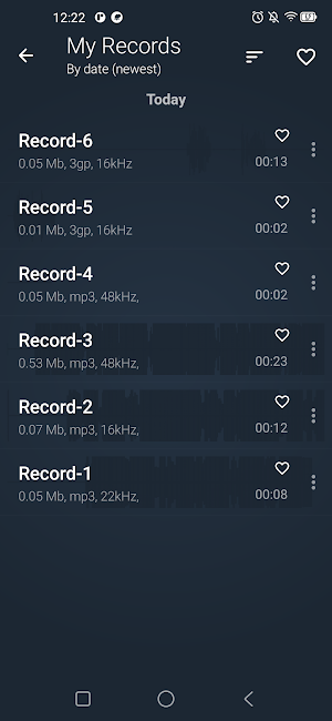 Internal Sound Recorder Audio Screenshot 2