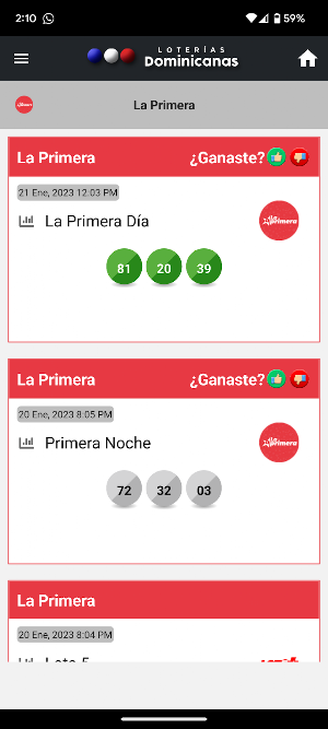 Loterias Dominicanas Screenshot 2