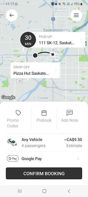 Saskatoon Radio Cab Screenshot 2