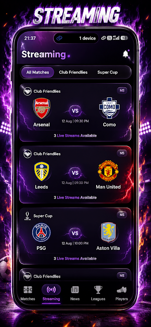 Live Football TV Streaming HD Screenshot 0