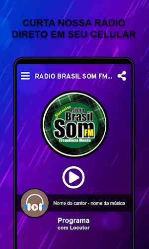Rádio Brasil Som FM Frequência Mundo Screenshot 1