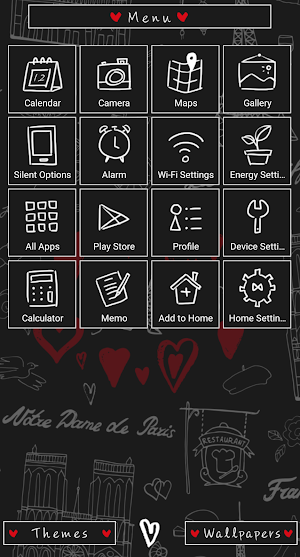 Paris Pattern Theme +HOME Screenshot 1