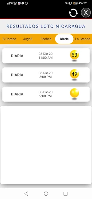 Diaria Nica Resultados Screenshot 3