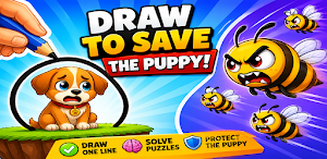 Draw Puzzle : Save Pet Screenshot 3