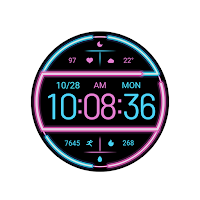 Pink Blue Bright For Wear OS