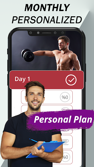 Dumbbell Workouts-Bodybuilding at Home Screenshot 1