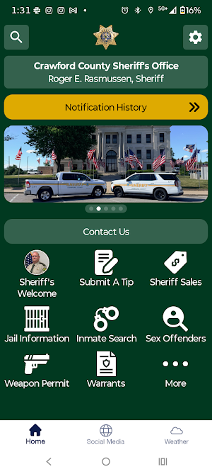 Crawford County Sheriff, IA Screenshot 0