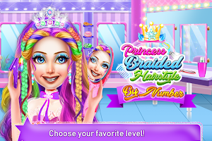 Princess Braided Hairstyles by Number Screenshot 0