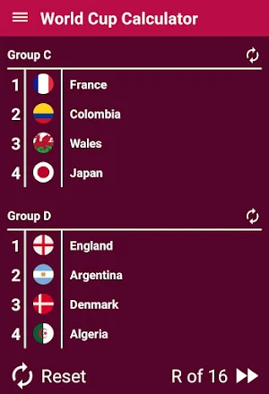 World Cup 2022 - Bracket - Calculator (Qatar) Screenshot 2