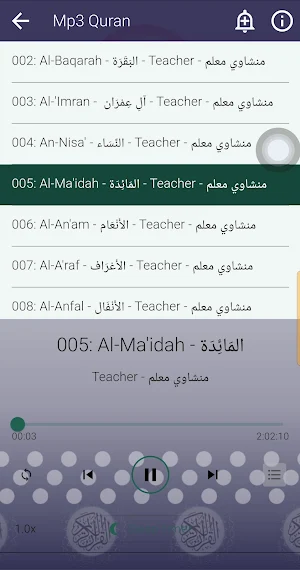 Al Minshawy Teacher Mp3 Quran Screenshot 2