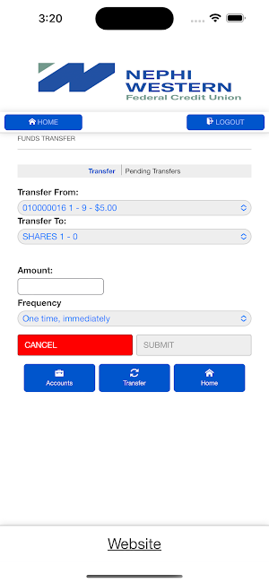 Nephi Western Employees FCU Screenshot 3