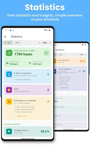 Shift Schedule - Work Planner Screenshot 3