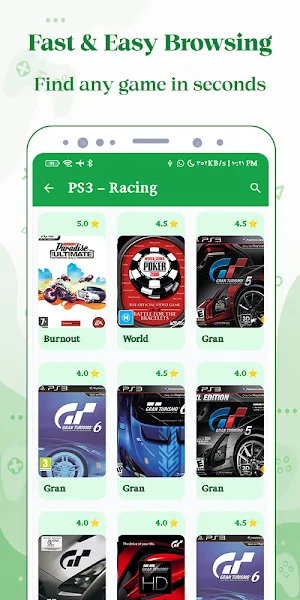 PSP PS3 Games Center Screenshot 2