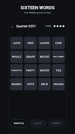 Quartet: Word Groups Screenshot 0
