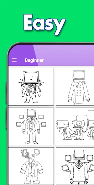 Titan tv man Coloring Book Screenshot 2