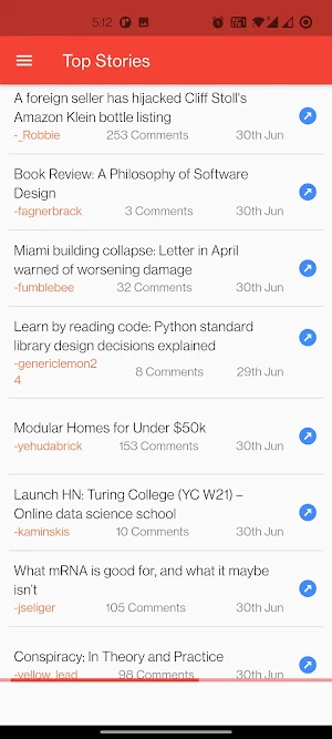 Hacker News Screenshot 2