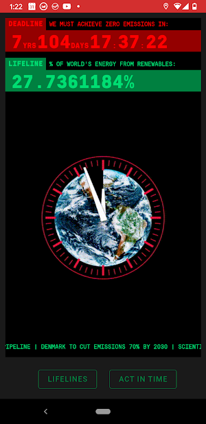 Climate Clock Screenshot 0