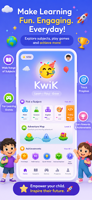 KwiK: Kids Education & Games Screenshot 0