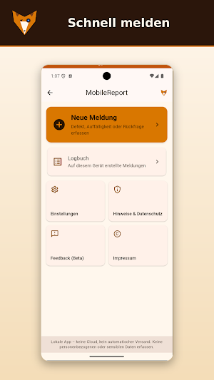 MobileReport Screenshot 0
