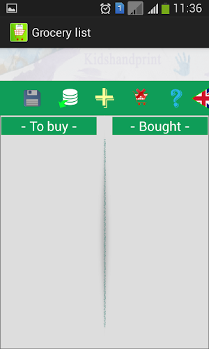 Shopping list Screenshot 0