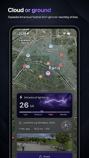 Lightning Alerts: Live Map Screenshot 3