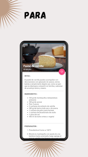 Receta De Pasteles Fáciles Screenshot 1