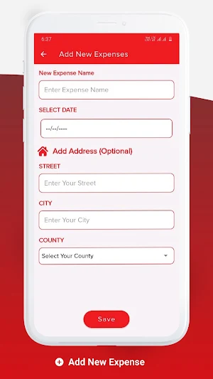 IFJ – Expense App Screenshot 2