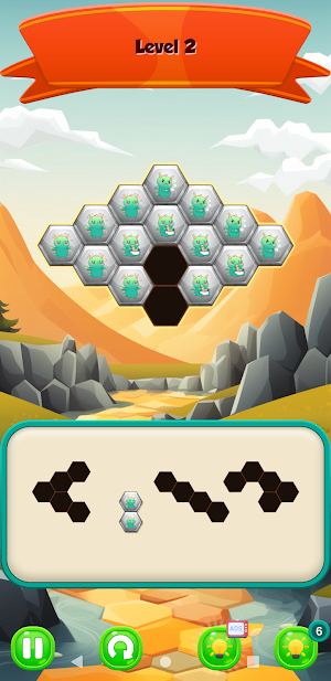 Hexa Pair: Puzzle Race Screenshot 1